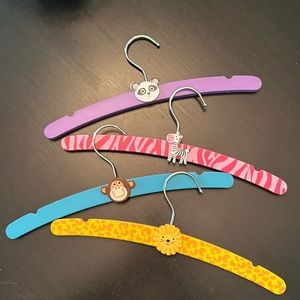 Wood Animal kid clothes  hangers